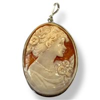 Anhänger Mandile 1922 Dame Cammei  in Silber Conchiglia 2MCICM142